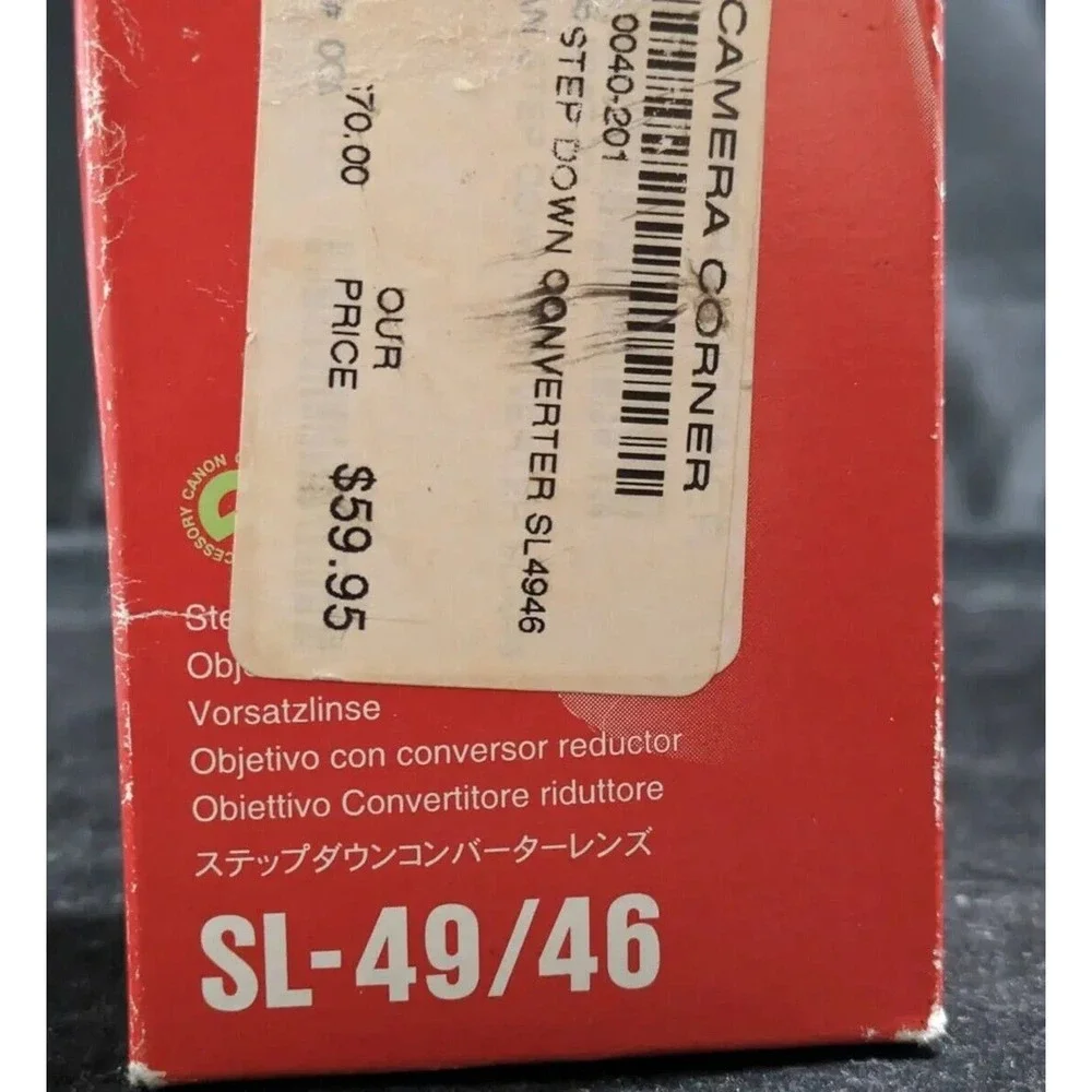 Canon SL-49/46 Step-down Converter Lens for FP-100 Optura/MV1 NOS NOB